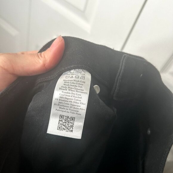 Everlane Uniform The Skinny High Stretch Black Denim Jeans Men's Size 29x32 NWT - Picture 6 of 7